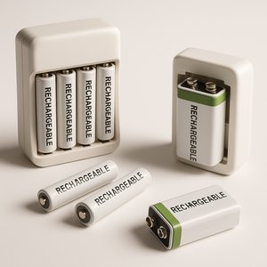 Batterien und Batterieladegeräte