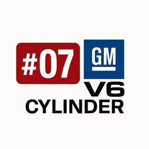 Number 7 (#07) GM V 6 Cylinder