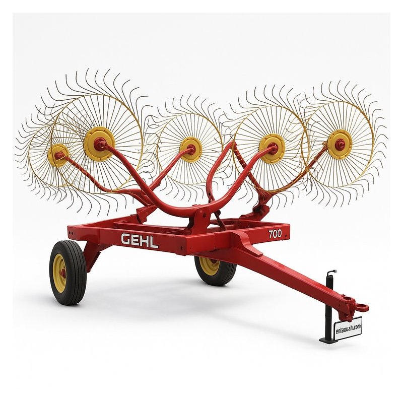 Gehl 700 Series Finger Wheel V-Rakes Parts Catalog PDF Download