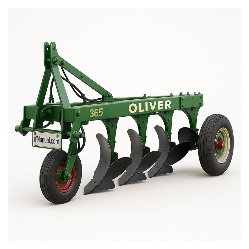 Oliver 365 Plow Setting-Up Operator‘s Manual & Part Manuals Owners Manual PDF Download