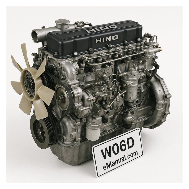 Hino W06D-Ti Engine Workshop Service Repair Manual PDF Download