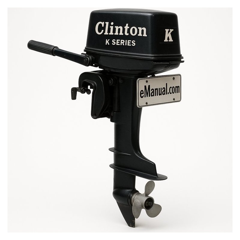 Clinton Outboard Motor Manual K500 Owners & Parts PDF Download