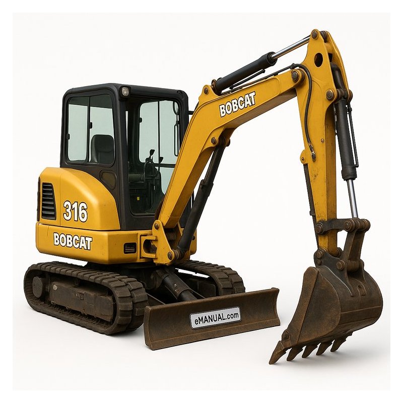 Bobcat 316 Hydraulic Excavator Sn 522811001 & Above Workshop Service Repair Manual PDF Download