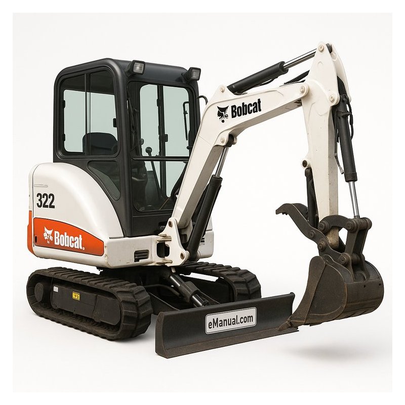 Bobcat 322 D Series Hydraulic Excavator Sn 223511001 & Above Operation Workshop Service Repair Manual PDF Download