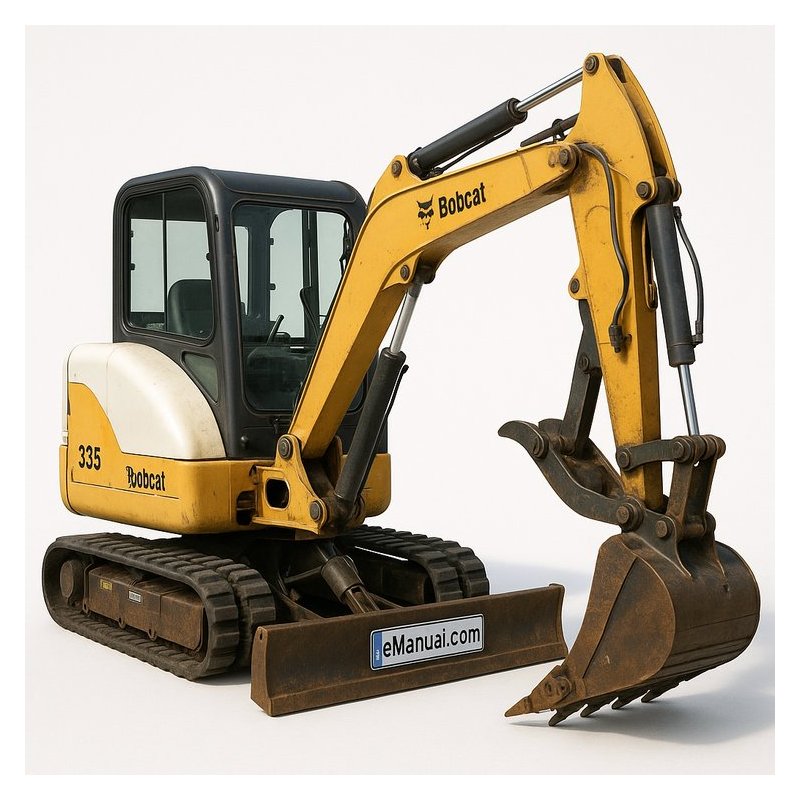 Bobcat 335 Excavator Sn A16U11001 & Above Workshop Service Repair Manual PDF Download