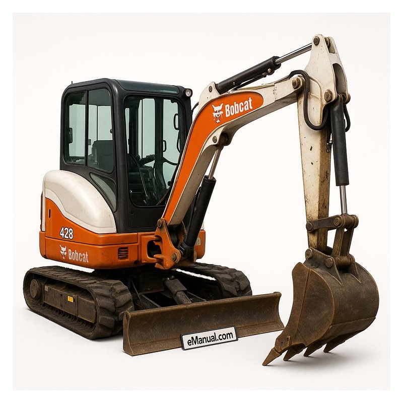 Bobcat 428 Compact Excavator Sn A9K411001 & Above Workshop Service Repair Manual PDF Download