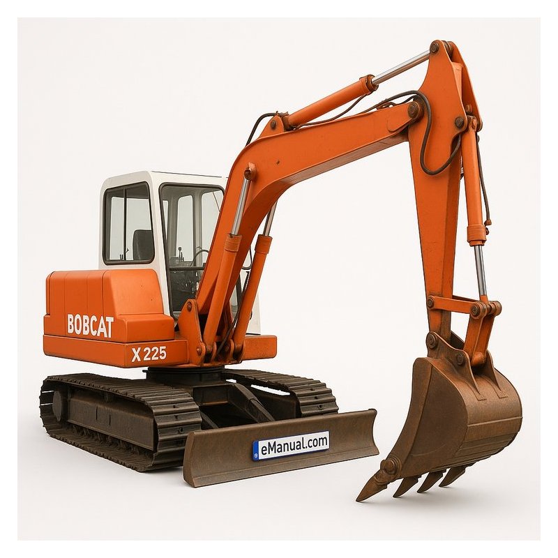 Bobcat X225 225 Mini Excavator 508312000-Above Workshop Service Repair Manual PDF Download