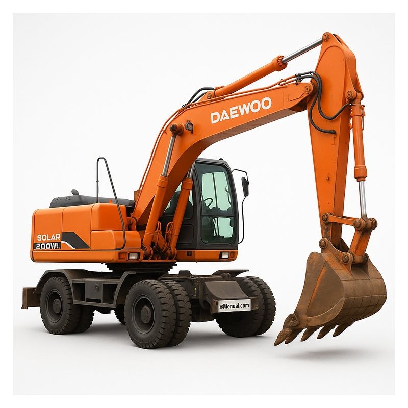 Doosan Daewoo Solar 200W-V Wheel Excavator Workshop Service Repair Manual PDF Download