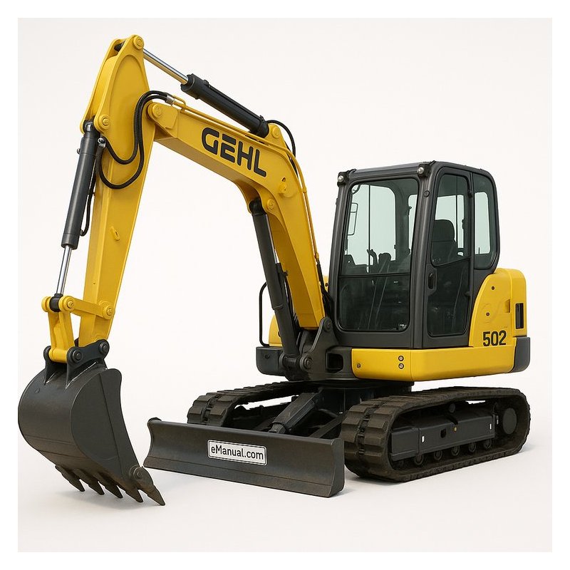 Gehl 502 Compact Excavator Download (Sn: AA01022 to AA01890) Parts Catalog PDF Download