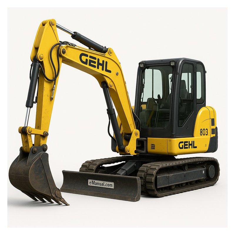 Gehl 803 Compact Excavator Download (Beginning Serial Number: AC02528) Parts Catalog PDF Download