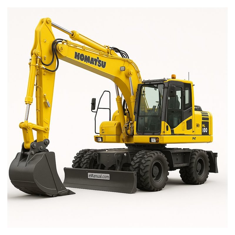 Komatsu PW180-7E0 Wheeled Hydraulic Excavator S/N 55051 and Up Workshop Service Repair Manual PDF Download
