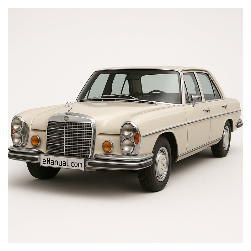 Mercedes Benz Pkw Typen Baureihe W108-W113 German Language Workshop Service Repair Manual PDF Download