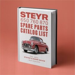 Inboard Engines Steyr 650 760 870 Spare List Parts Catalog PDF