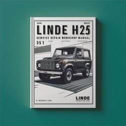 Linde H25 Type 351 Service Repair Workshop Manual PDF