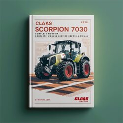 Claas Scorpion 7030 Tractor Service Repair Workshop Manual PDF