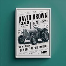 David Brown 1200 Tractor Service Repair Workshop Manual PDF
