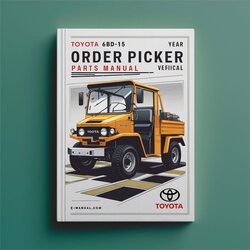 Toyota 6bpu15 Order Picker Parts Catalog PDF
