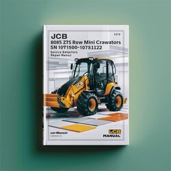 JCB 8085 ZTS ROW Mini Crawler Excavators SN 1071500-1073122 Service Repair Workshop Manual PDF