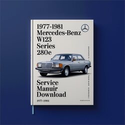 1977-1981 Mercedes W123 Benz Series 280E (original Fsm Perfect Diy) Service Repair Workshop Manual PDF