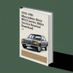 1978-1981 Mercedes W123 Benz Series 280CE (original Fsm Perfect Diy) Service Repair Workshop Manual PDF