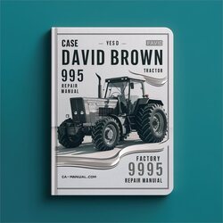 Case David Brown 995 Tractor Service Repair Workshop Manual PDF