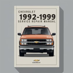 1992-1999 Chevrolet Suburban Service Repair Workshop Manual PDF
