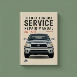 2007-2010 Toyota Tundra Service Repair Workshop Manual PDF