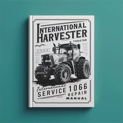 International Harvester Tractor 1066 Service Repair Workshop Manual PDF