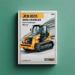 JCB 8035 ZTS Mini Crawler Excavator (sn: 01230500-01231499) Parts Catalog PDF