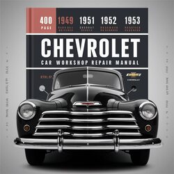 1950-1953 Chevrolet Passenger Rare 400 Pages Chevy Car Cars 1949 Service Repair Workshop Manual PDF