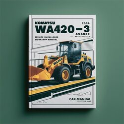 Komatsu Wa420-3 Wa 420 Avance Wheel Loader Service Repair Workshop Manual PDF