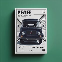 Pfaff 1067 1069 1071 1118 1119 1171 Service Repair Workshop Manual PDF