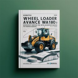 Komatsu Wheel Loader Avance WA180-3 WA180 WA 180 Service Repair Workshop Manual PDF