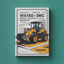 Komatsu WA180-3MC Shop Wheel Loader Book Service Repair Workshop Manual PDF