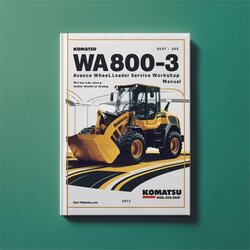 Komatsu Wa800-3 Wa 800 Avance Wheel Loader Service Repair Workshop Manual PDF