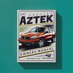 2003 Pontiac Aztek Owners Owner's Manual PDF