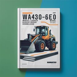 Komatsu WA430-6E0 Wheel Loader -h60266 Up Service Repair Workshop Manual PDF