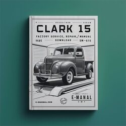 Clark NOS 15 / (sm- 613) Service Repair Workshop Manual PDF