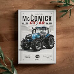 Mccormick CX50 CX60 CX70 CX80 CX90 CX100 Tractors Operators Owner Owner's Manual PDF