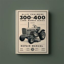 Allis Chalmers 300 400 Lawn Mower Series Service Repair Workshop Manual PDF