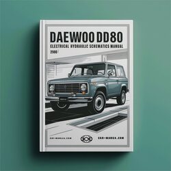 Daewoo DD80 DD80L Electrical Hydraulic Service Repair Workshop Manual PDF