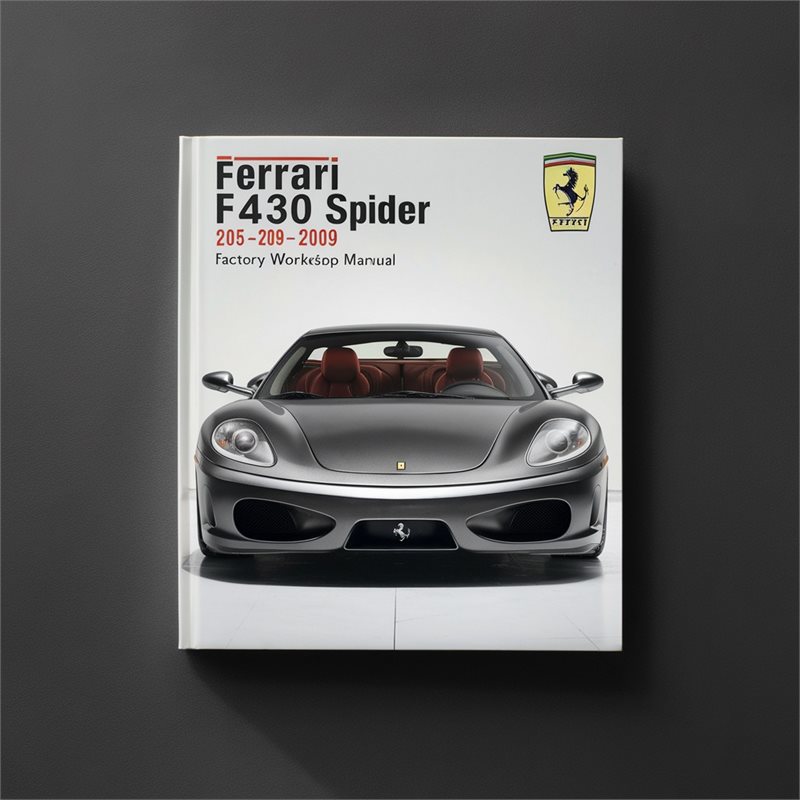 2005-2009 Ferrari F430 Spider Service Repair Workshop Manual PDF