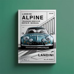 Landini Alpine 65 75 85 Training Service Repair Workshop Manual PDF