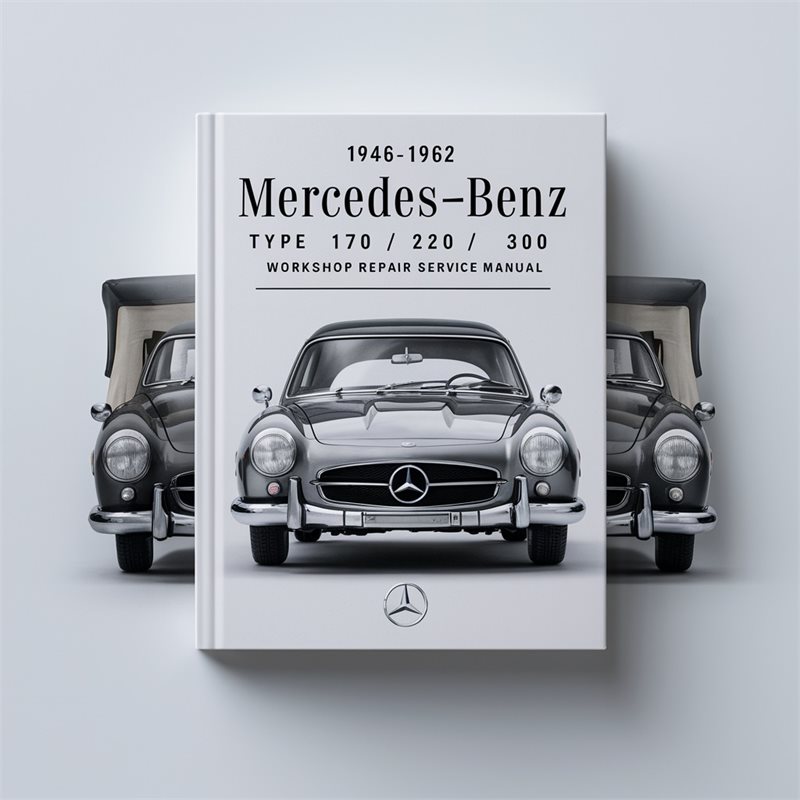 1962 Mercedes 170 1946- -benz Type /220/300 Best Service Repair Workshop Manual PDF