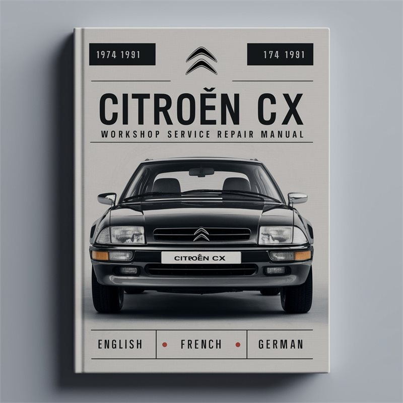 1974-1991 Citroen CX Citro Euml;n (EN-FR-DE) Service Repair Workshop Manual PDF
