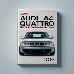 2004 Audi Quattro A4 Software Service Repair Workshop Manual PDF