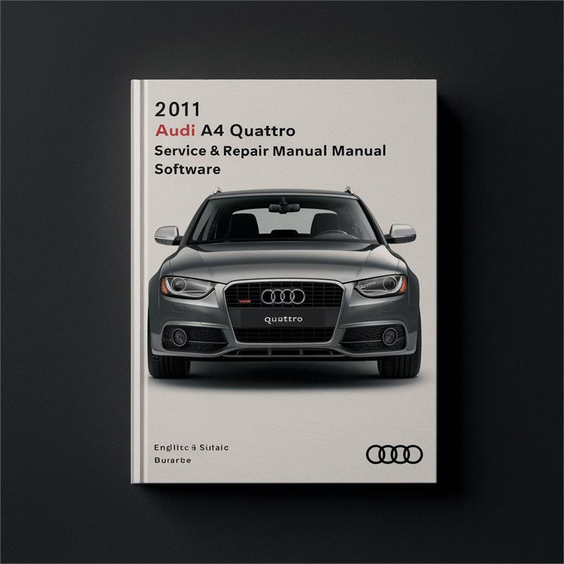 2011 Audi Quattro A4 Software Service Repair Workshop Manual PDF