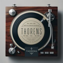 Thorens TD-145 TD-160 TD-165 Service Repair Workshop Manual PDF