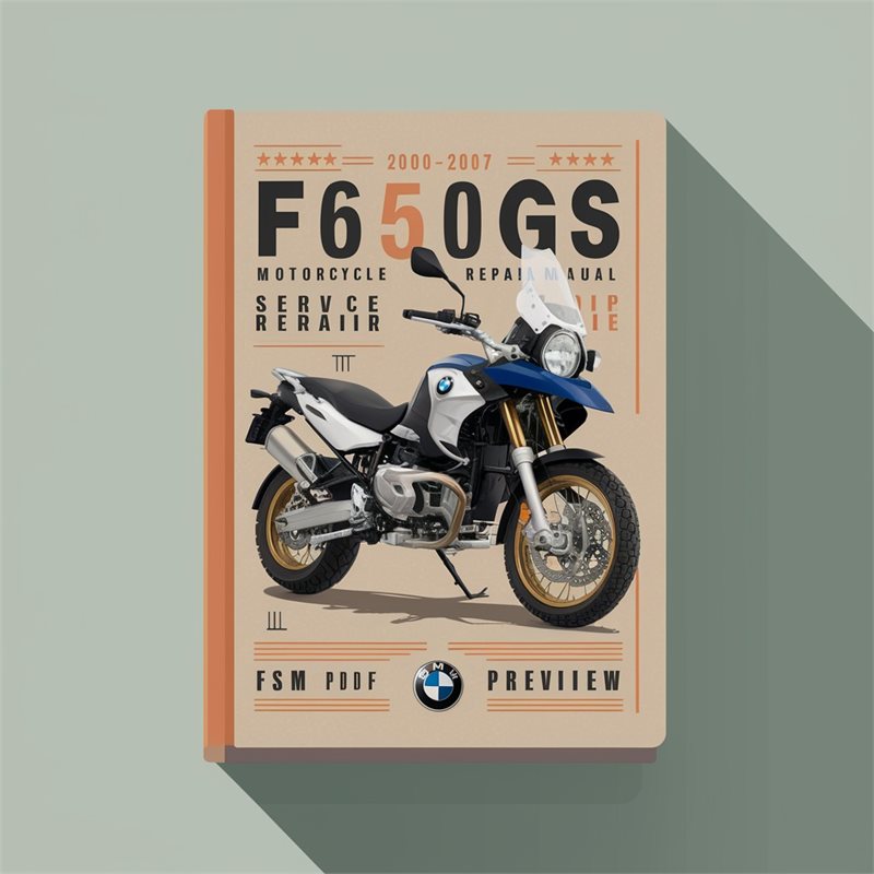 2000-2007 BMW F650GS Motorcycle (highly FSM Preview) Service Repair Workshop Manual PDF