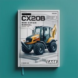 Case CX20B CX22B CX27B Mini Excavator SET Service Repair Workshop Manual PDF